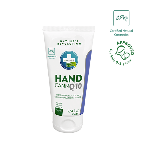 ANNABIS HANDCANN Q10 Crema de manos hidratante regeneradora natural para pieles secas psoriasis