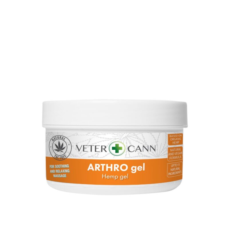VETERCANN Arthro gel de masaje articular muscular natural para mascotas perros gatos