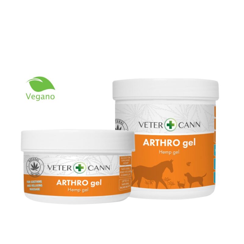 VETERCANN Arthro gel de masaje articular muscular natural para mascotas perros gatos