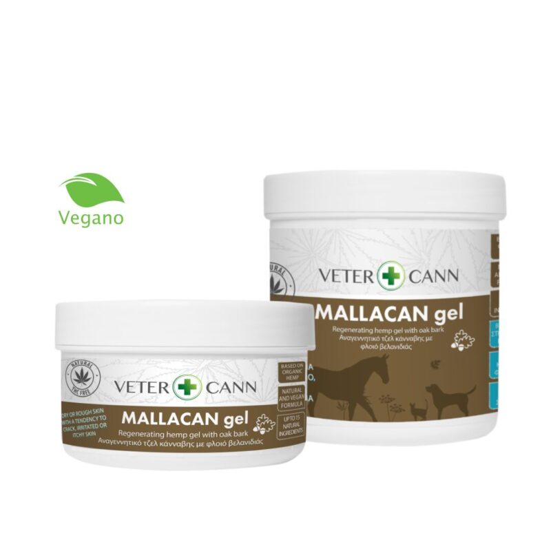 MALLACANN Gel de cáñamo reparador de piel natural mascotas perros gatos