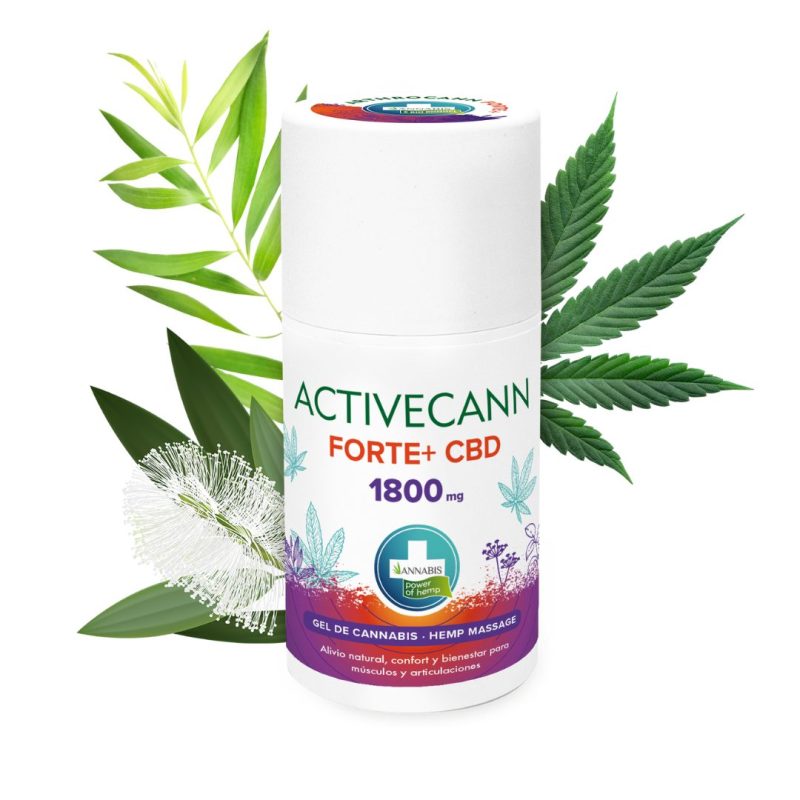 Activecann Forte y CBD Gel de Cannabis 1800 envase
