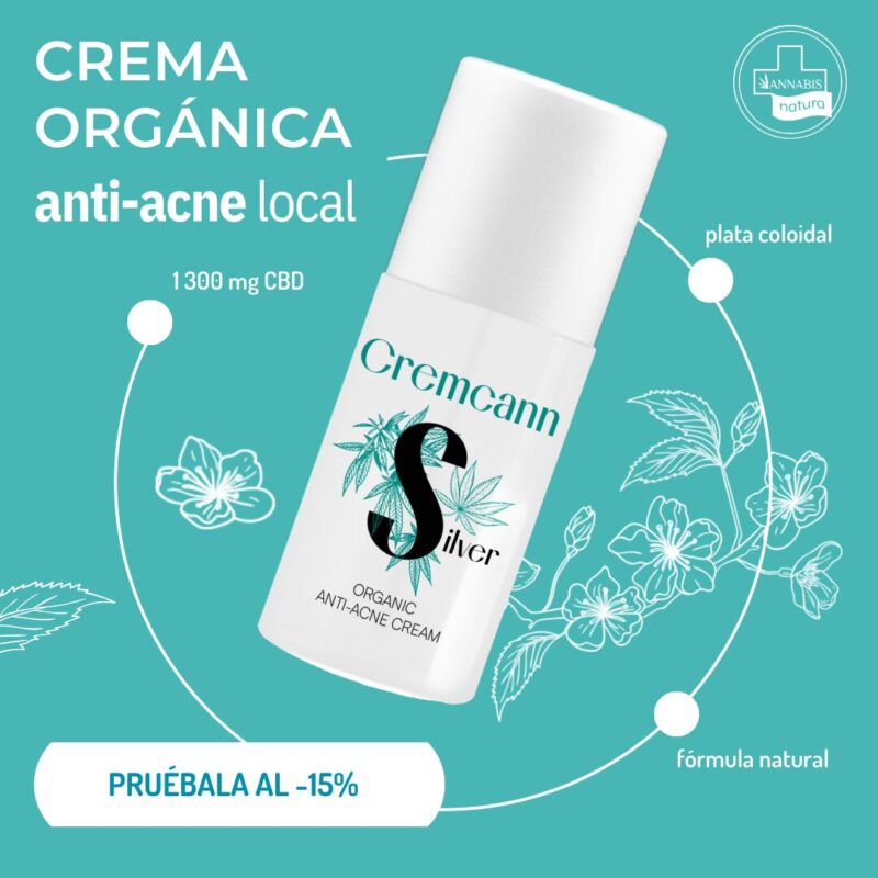 Crema CBD hidratante piel sensible acné